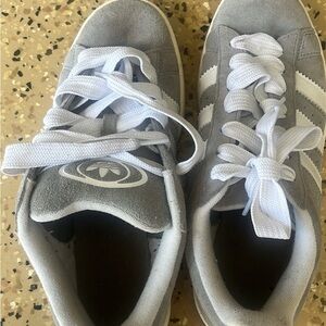 Adidas Gray and White Classic Sneakers